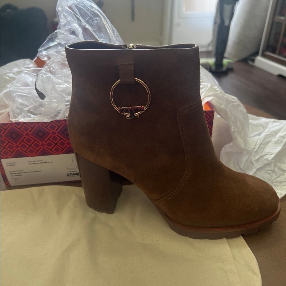 Tory Burch sofia lug sole booties